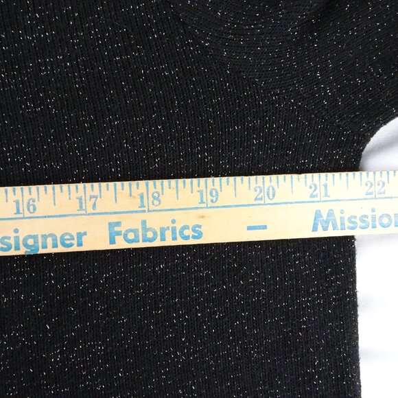 Juicy Couture Women Sparkly Black Long Sleeves Top Size XXL - Picture 8 of 9